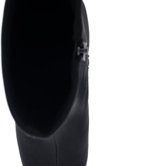 Stylish Calf High Womens Ankle Booties in Black Suede with Comfort Features - Picture 5 of 8